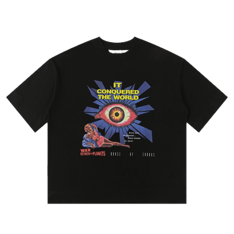 "House of Errors" Sci-Fi Style Black T-shirt