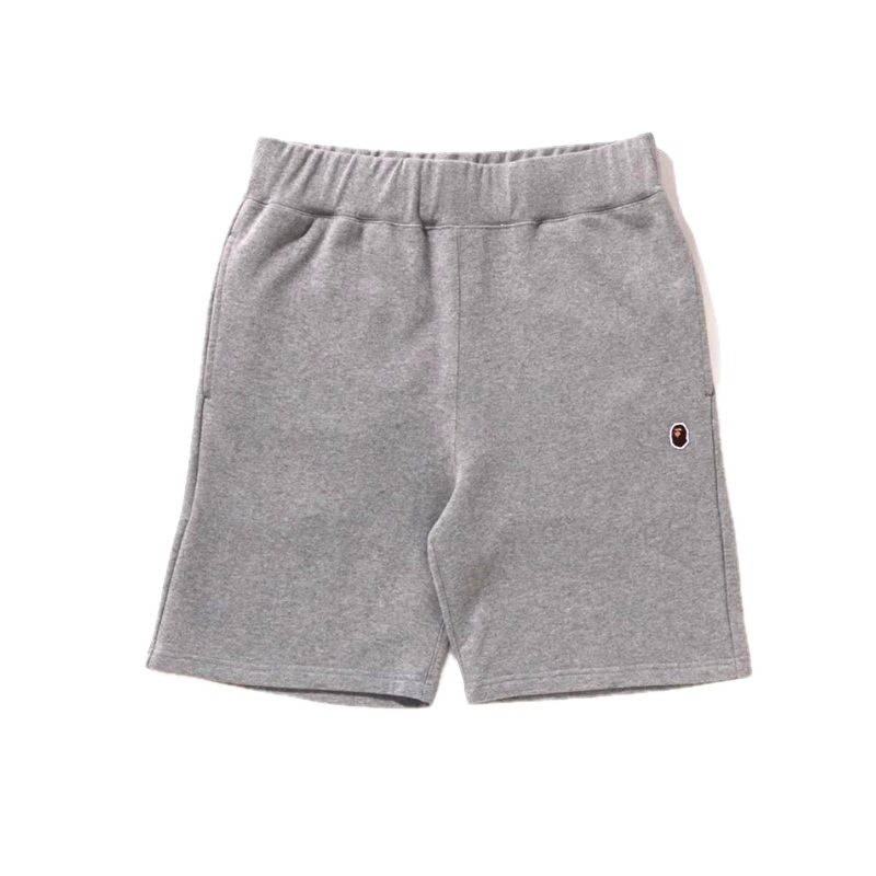 Bape basic casual gray shorts