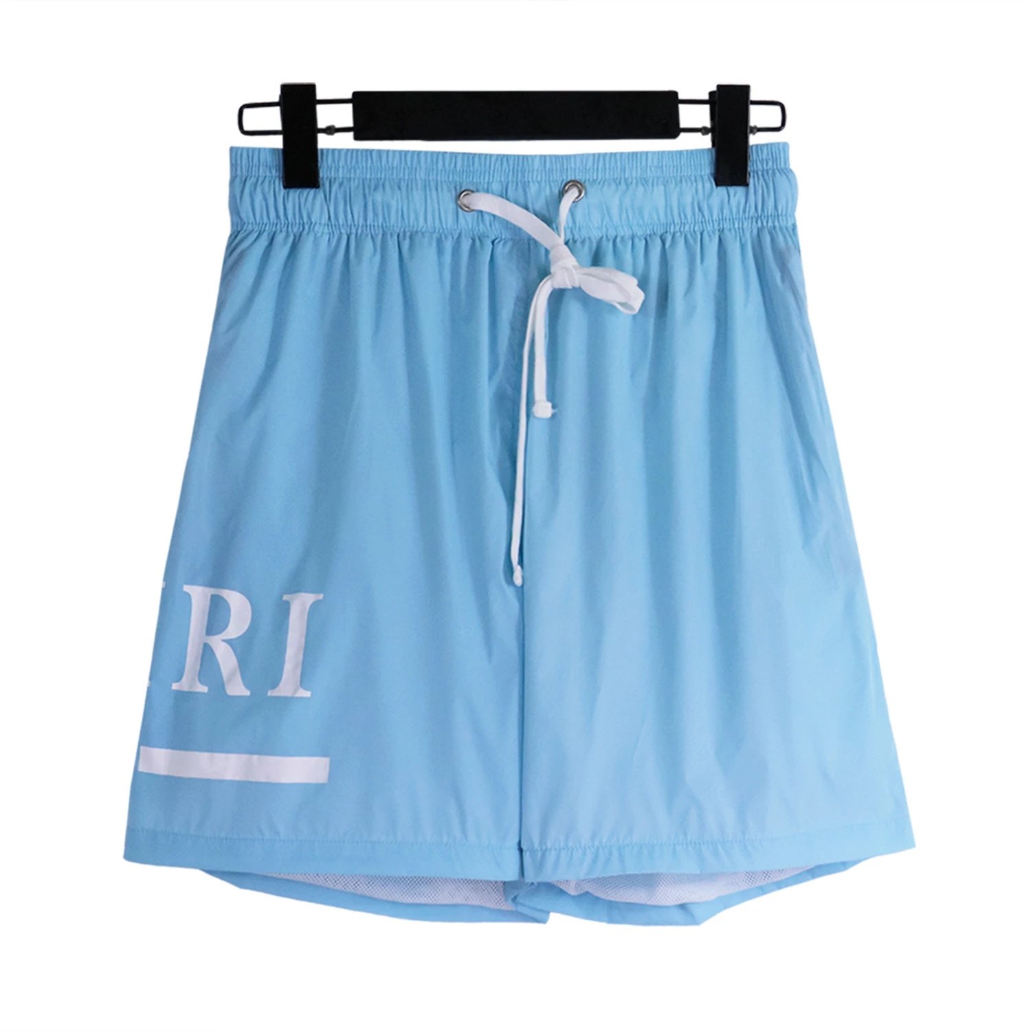 AMIRI Print Collection Street Style Light Blue Shorts