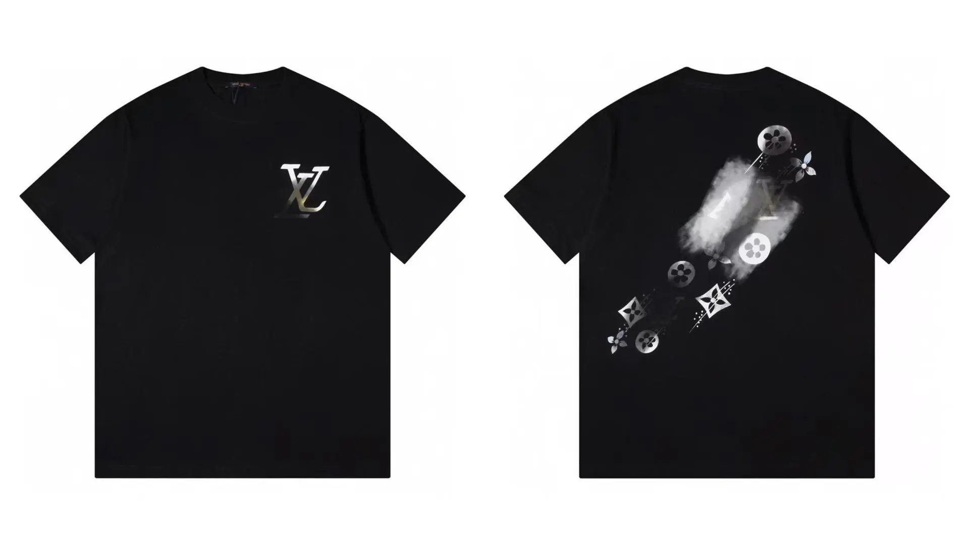 Louis Vuitton Monogram Cool Trendy Style Black Short-sleeve T-shirt