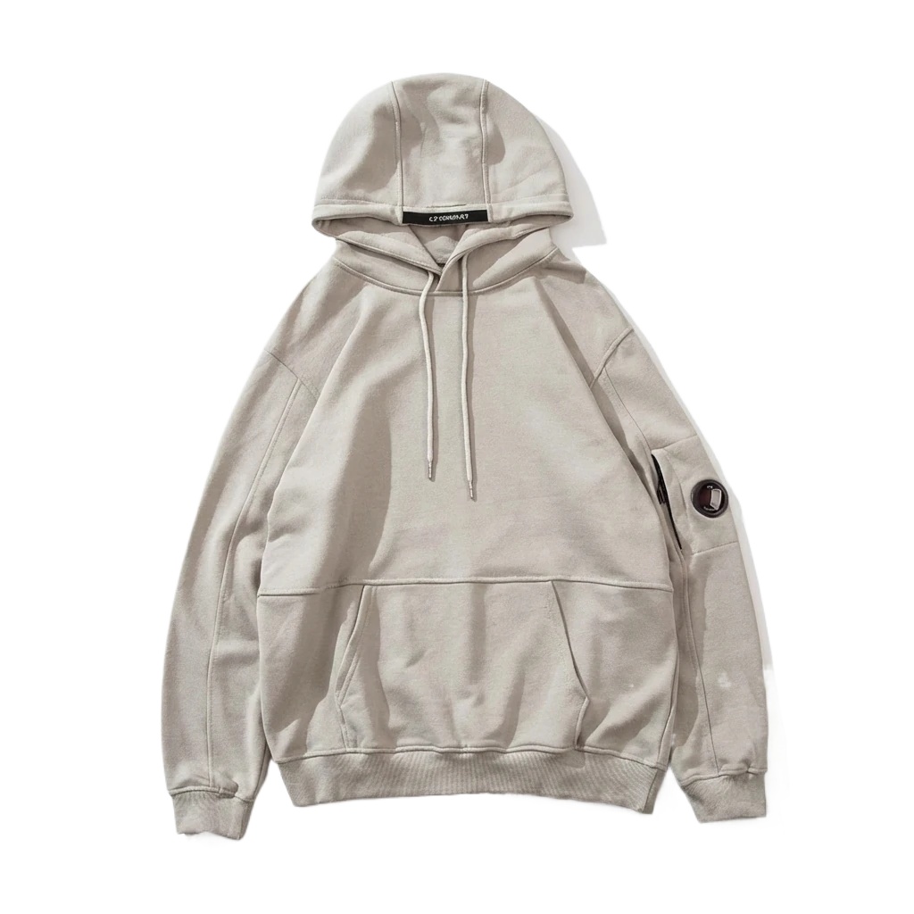 C.P. Company minimalist light gray hoodie