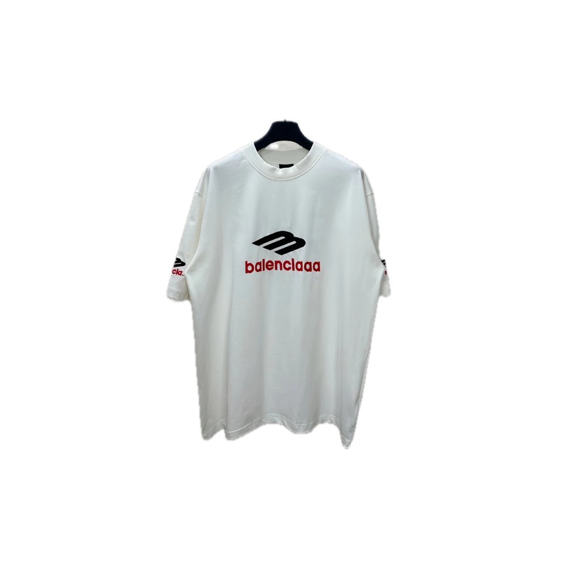 Balenciaga minimalist style white T-shirt