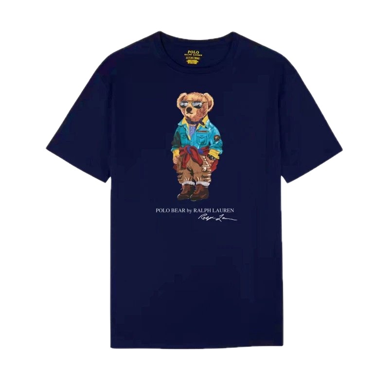 Ralph Lauren Bear Trendy Brand Sapphire Blue T-shirt