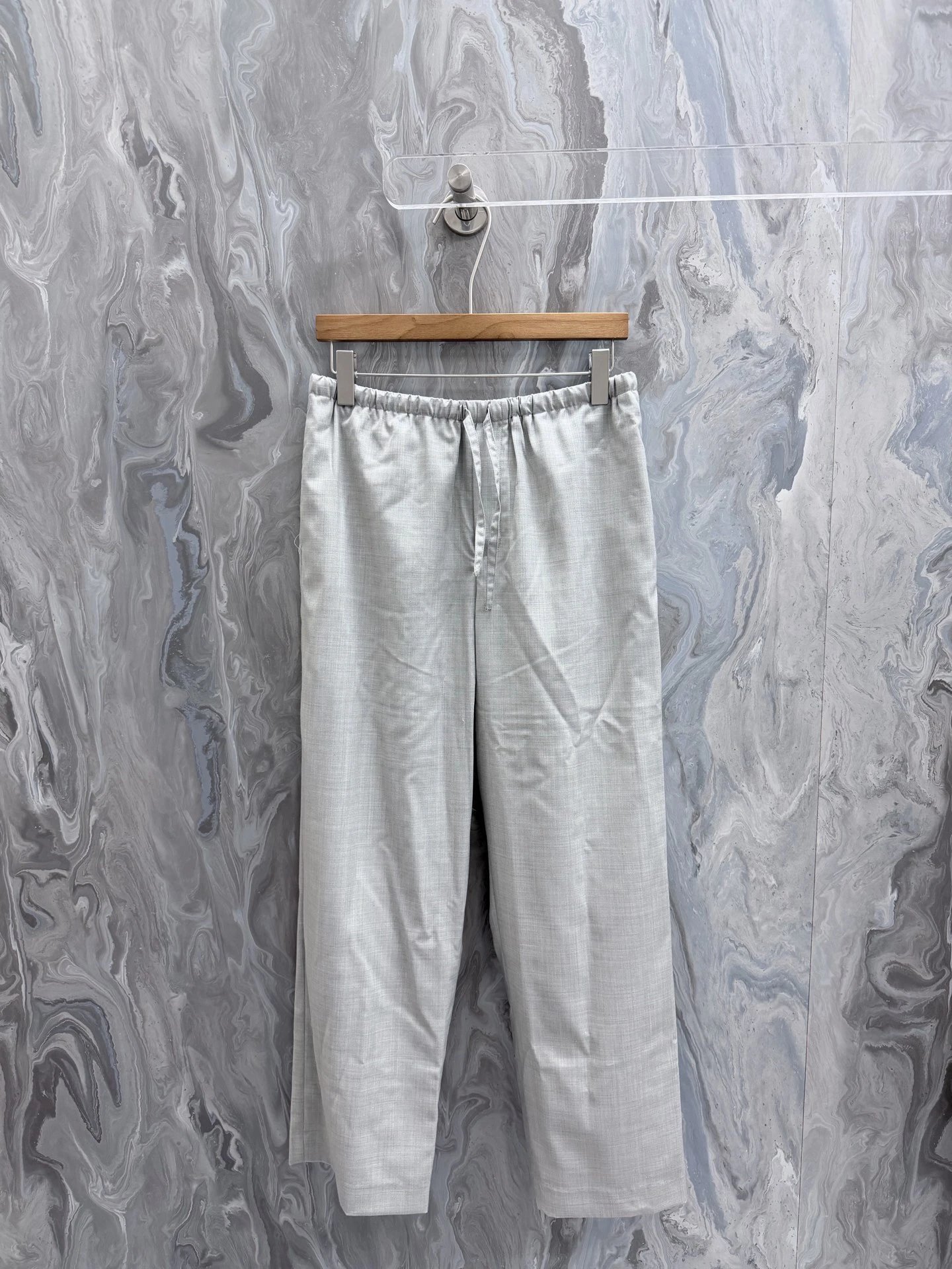 Silver Gray Modern Edit Lightweight Trousers