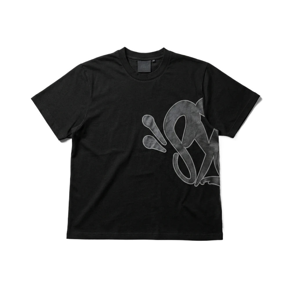 SynaWorld Trendy and Cool Style Black T-shirt