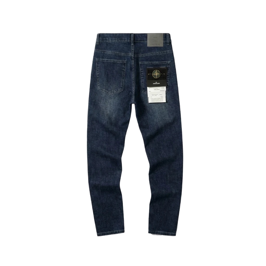 Stone Island classic denim long trousers