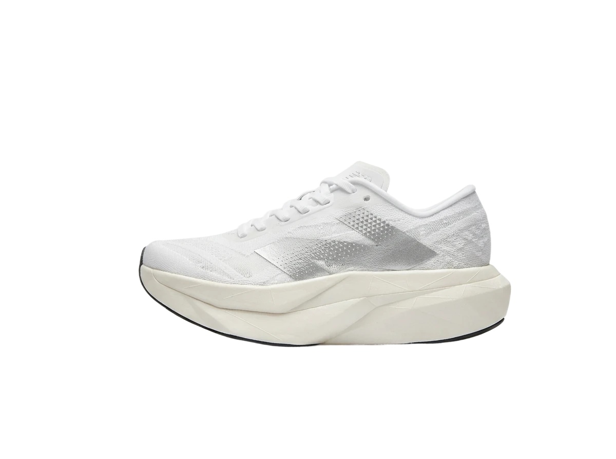 New Balance retro-style white running shoes
