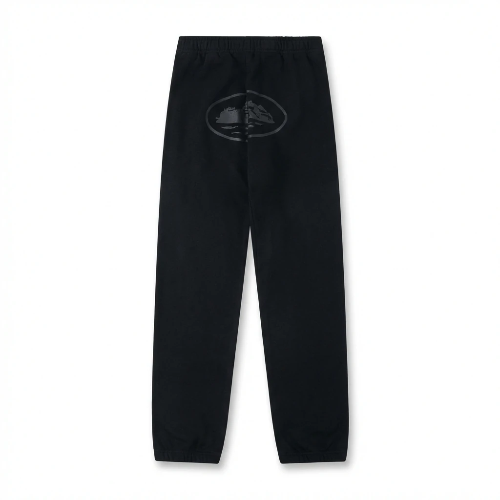 Corteiz Printed Casual Black Pants