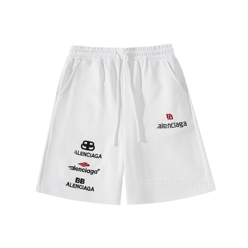 Balenciaga trendy white shorts
