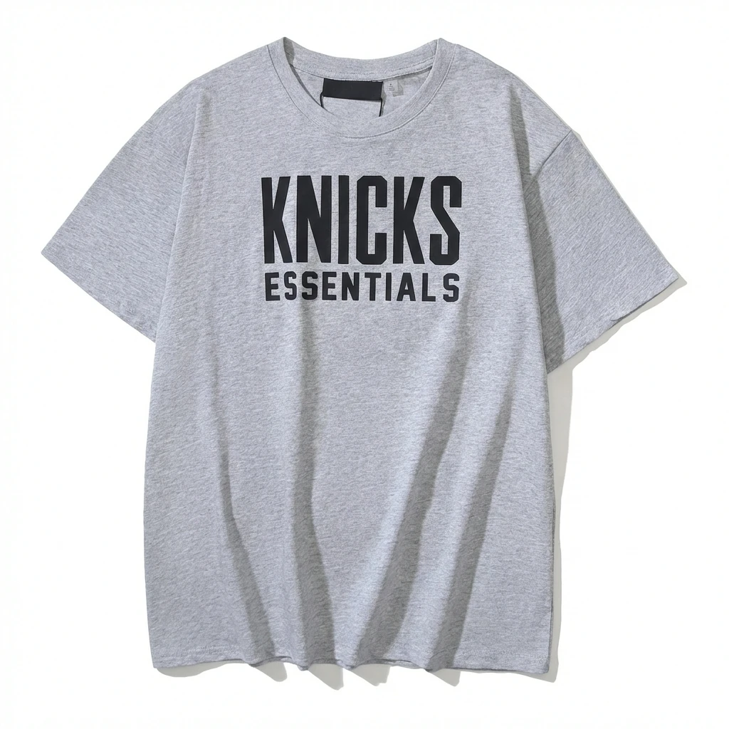 ESSENTIALS minimalist style grey T-shirt