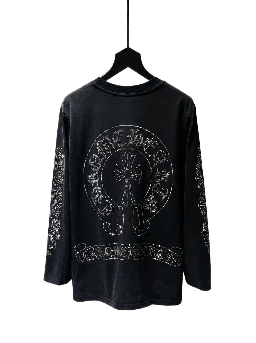 Chrome Hearts Cross Dark Style Black T-shirt