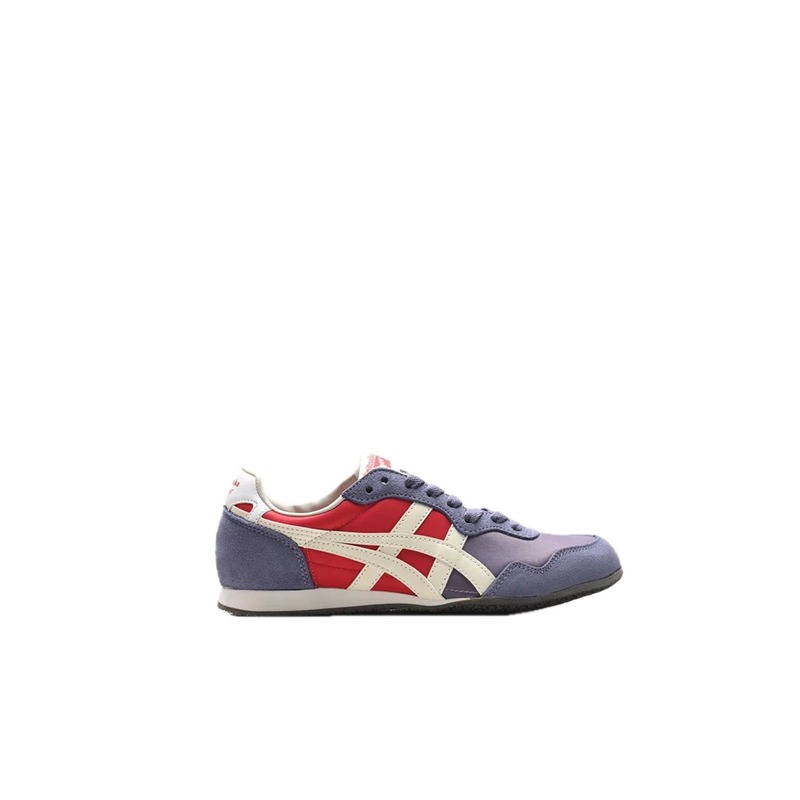 Onitsuka Tiger retro-style red and blue sports shoes