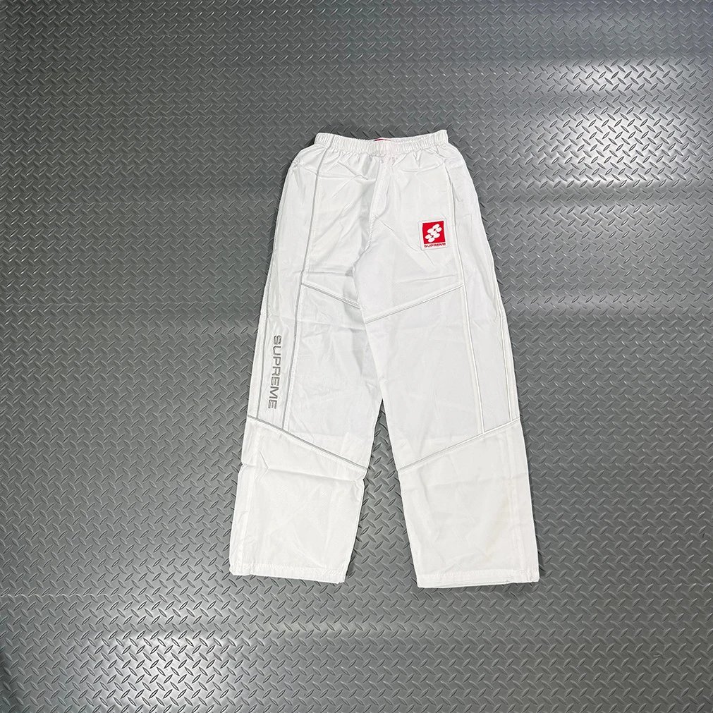 Supreme White Utility Track Pants with Logo Detail