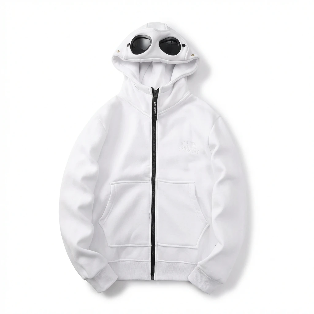 C.P. White Trendy and Cool Style Hoodie