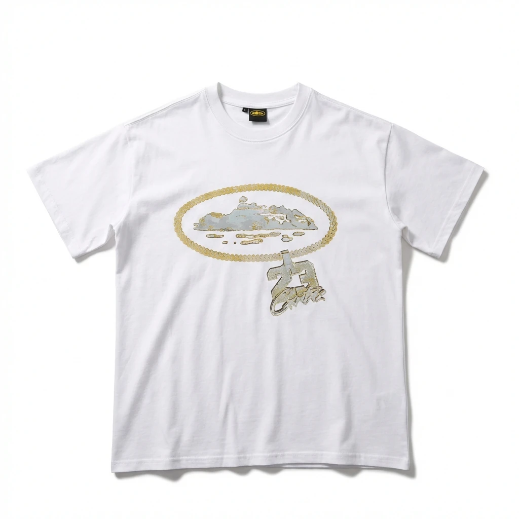 Corteiz Printed Trendy White T-shirt