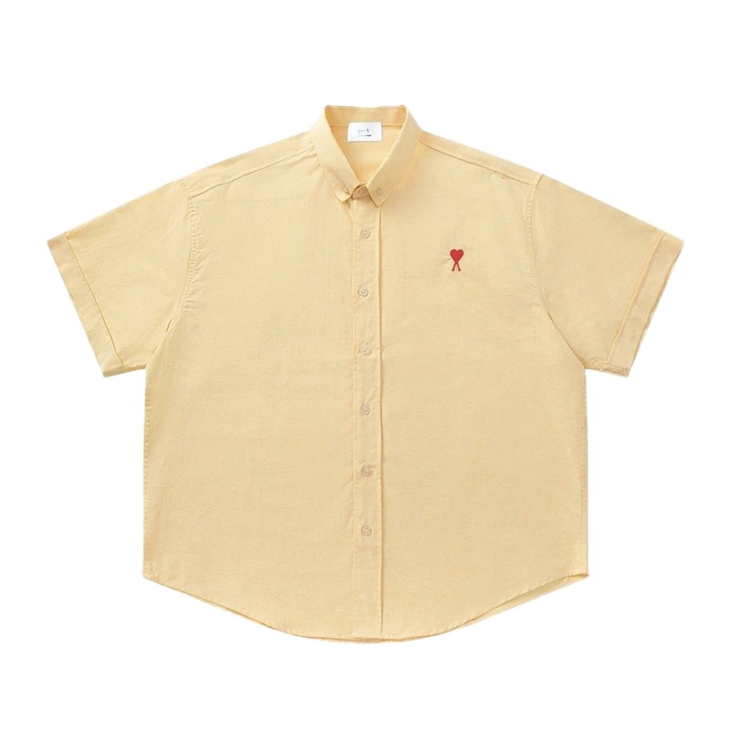 Ami's simple and loving style yellow shirt