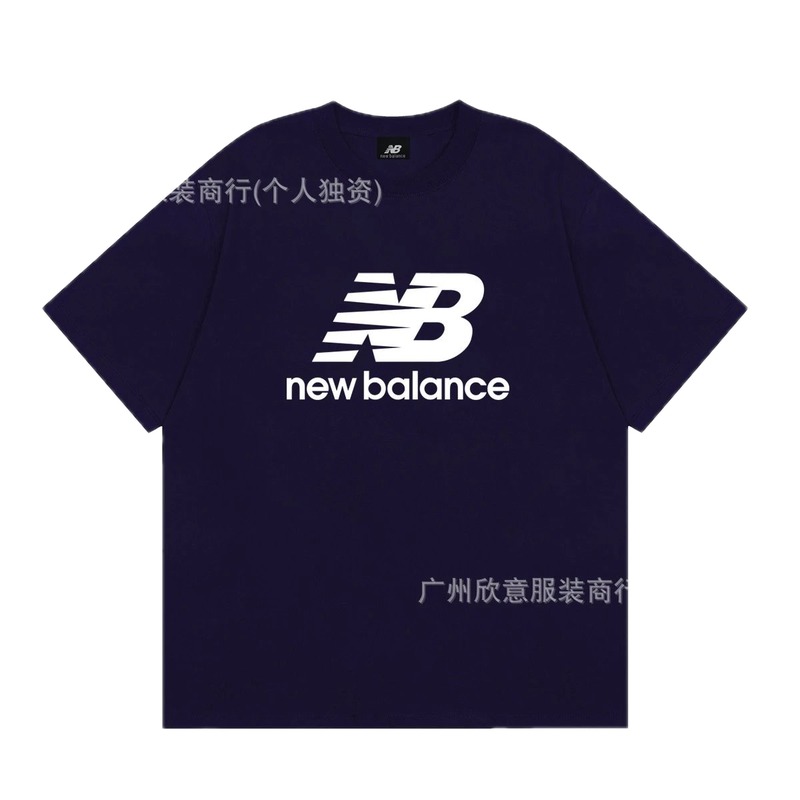 New Balance Printed Casual Navy Short-sleeve T-shirt