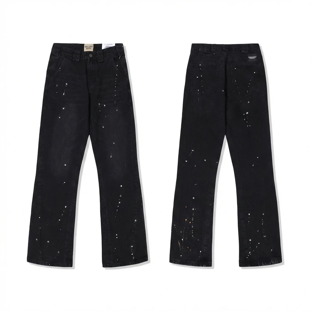 Gallery Dept ink - splashing style black jeans