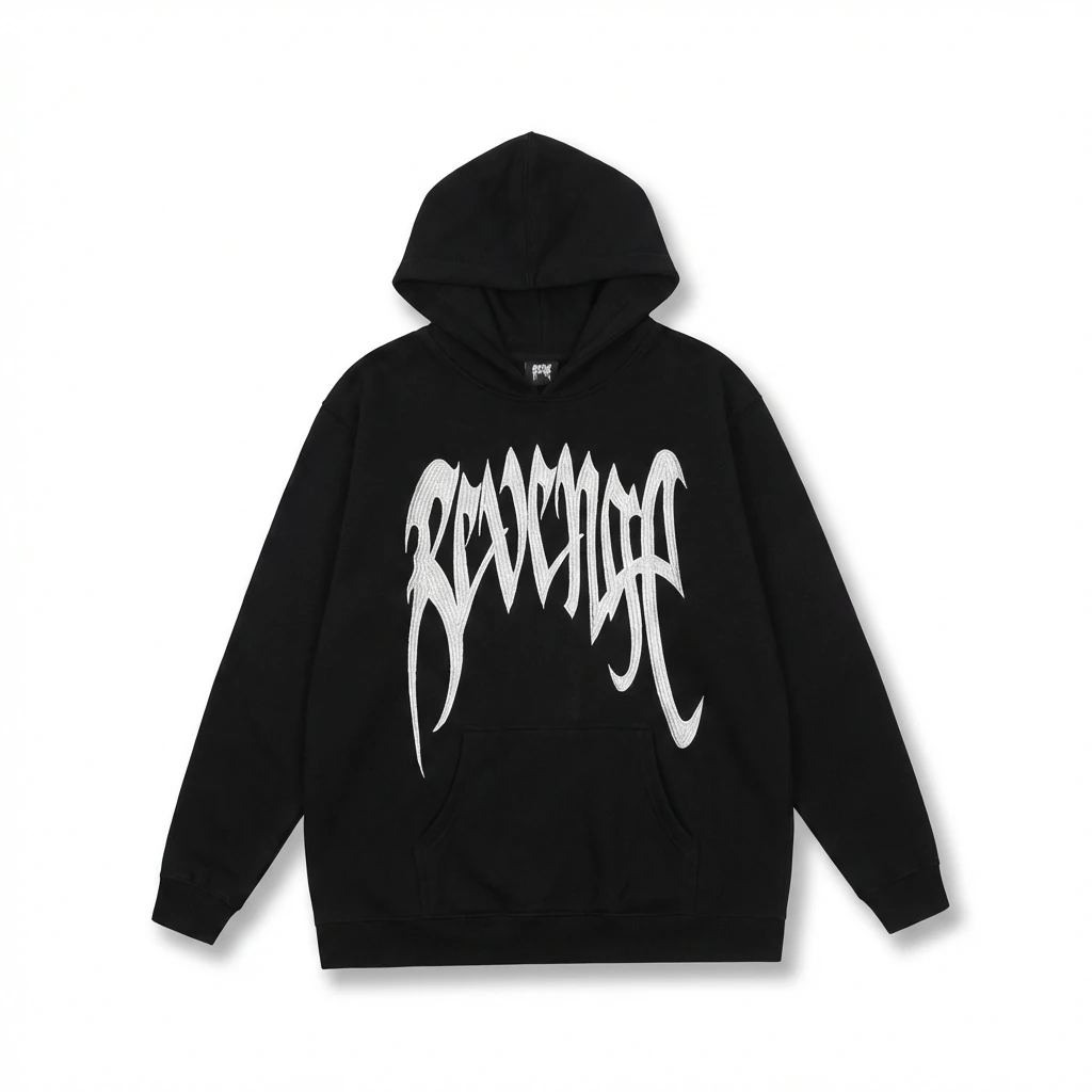 Revenge Gothic Style Black Hoodie