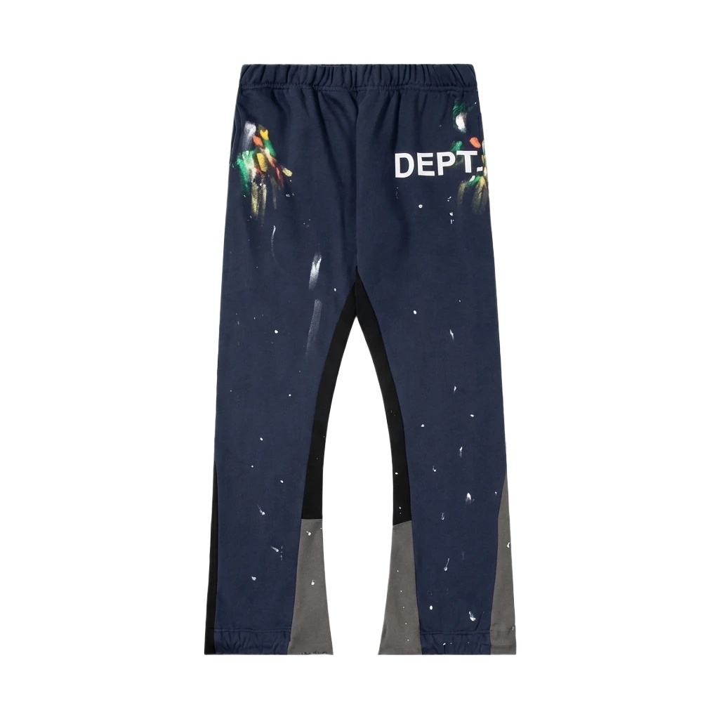 Gallery Dept graffiti-style navy blue pants