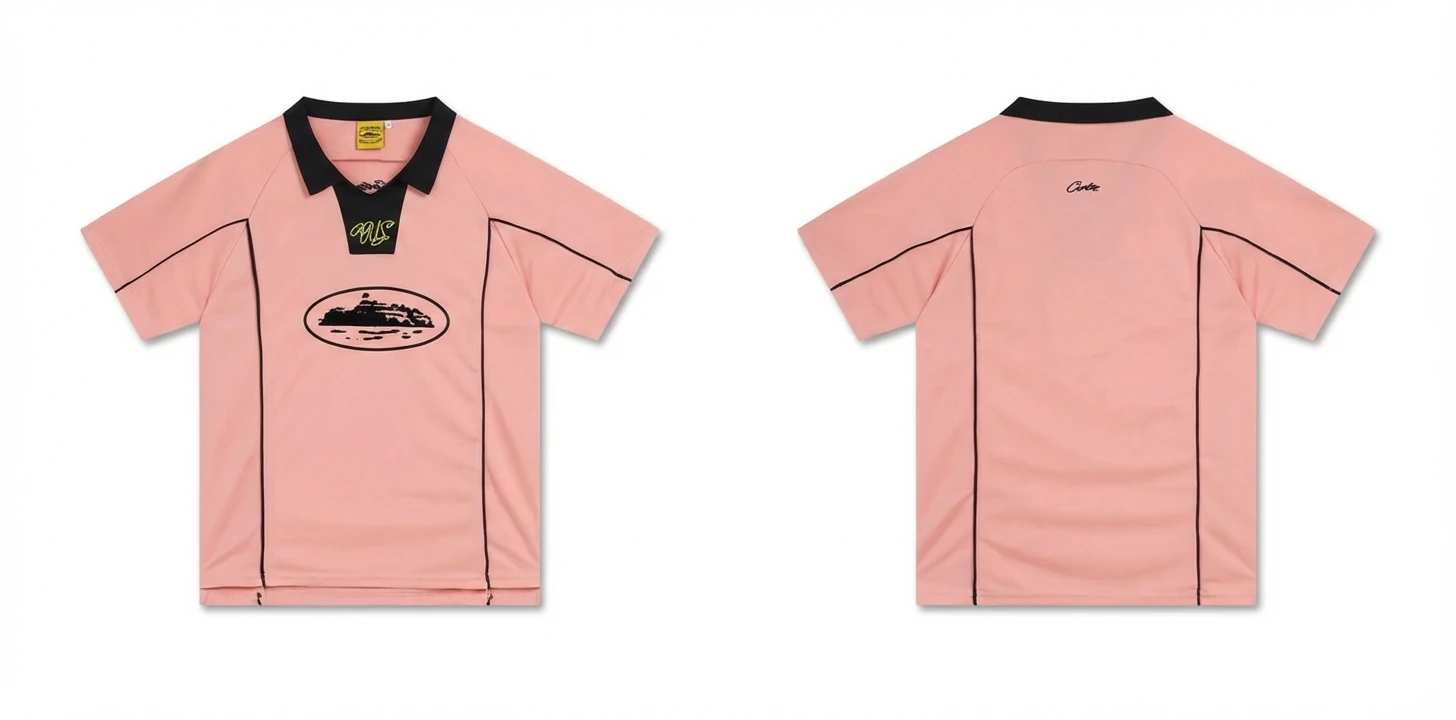 Corteiz pink sporty short-sleeve