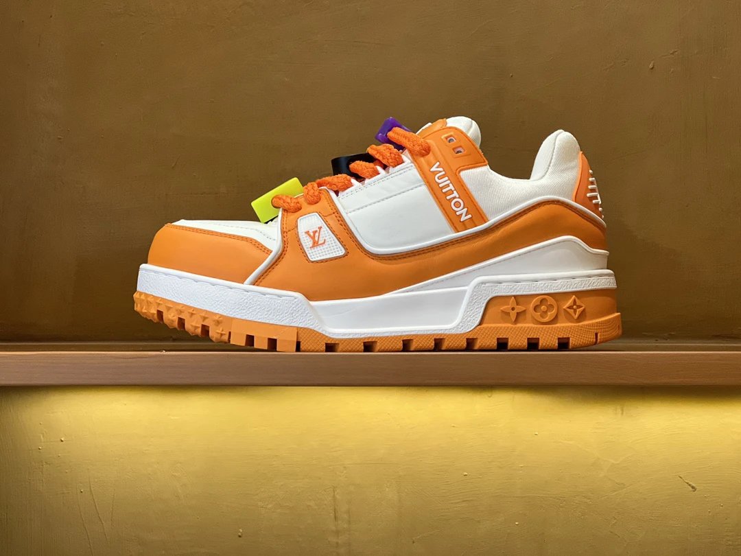 Orange Louis Vuitton Orange Low-top Sneaker for Casual Outfits