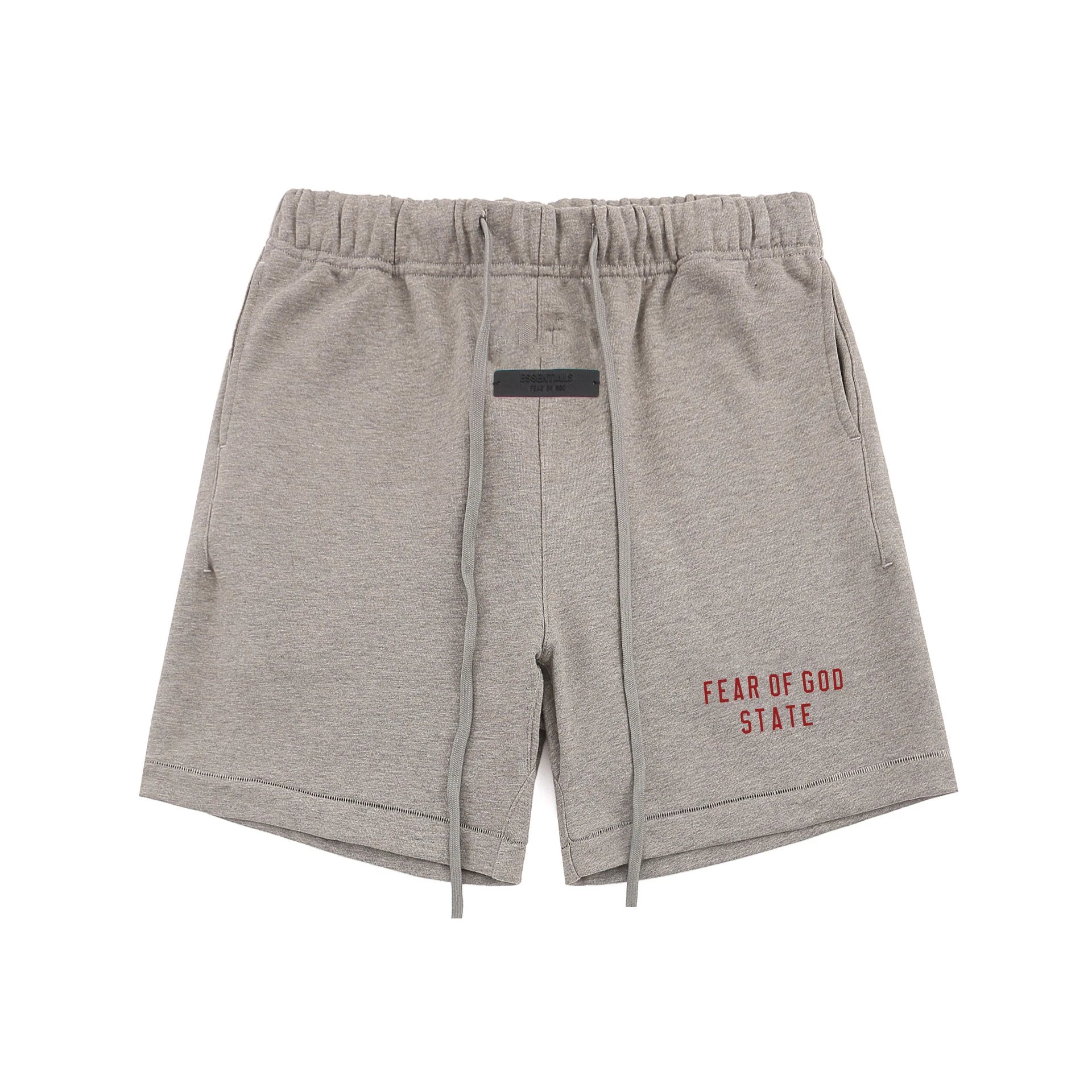ESSENTIALS minimalist light gray shorts