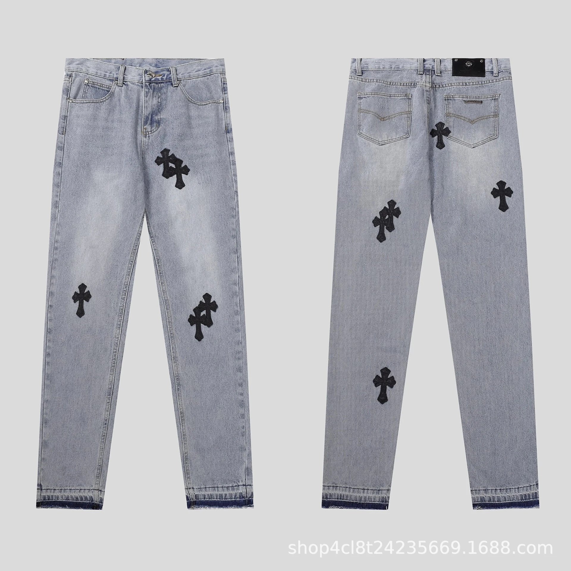 Chrome Hearts Sport Graphic jeans Light Denim Jeans for Warm Weather