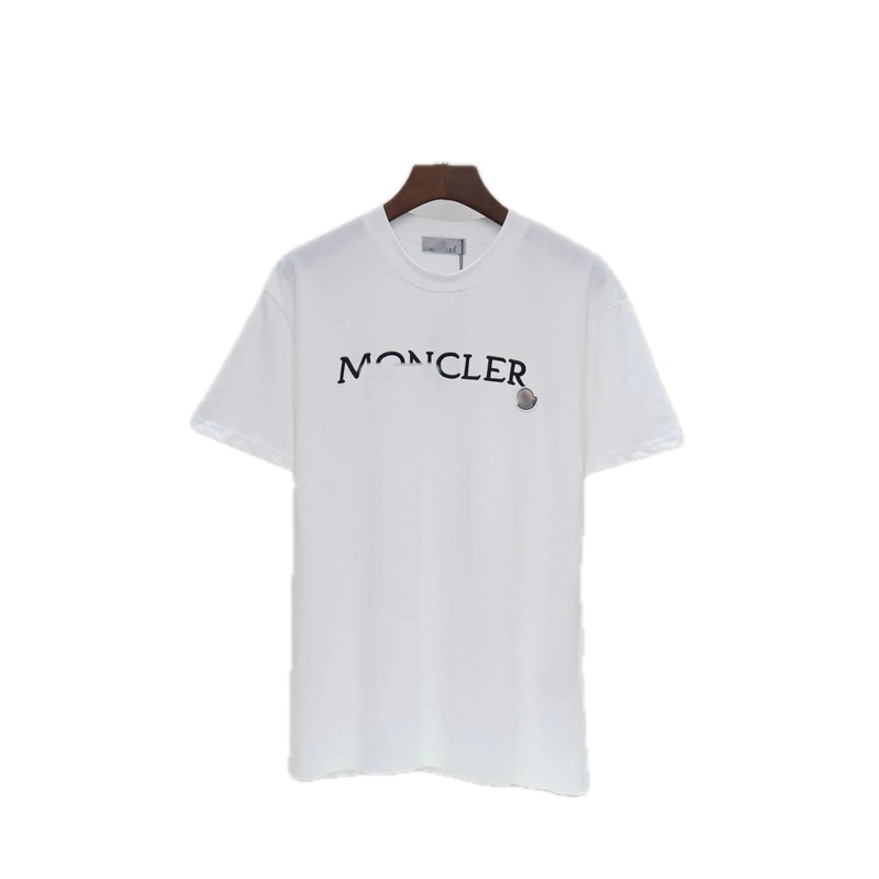 Moncler Classic Collection Minimalist Style White Short-sleeve T-shirt
