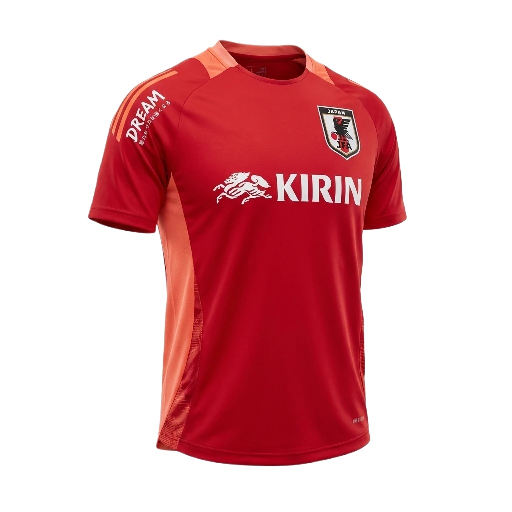 The red jersey with a joint name of Kirin and Tokyo Ghoul.