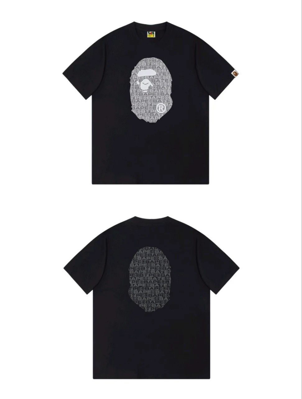 Bape Ape Head Trendy and Cool Black T-shirt