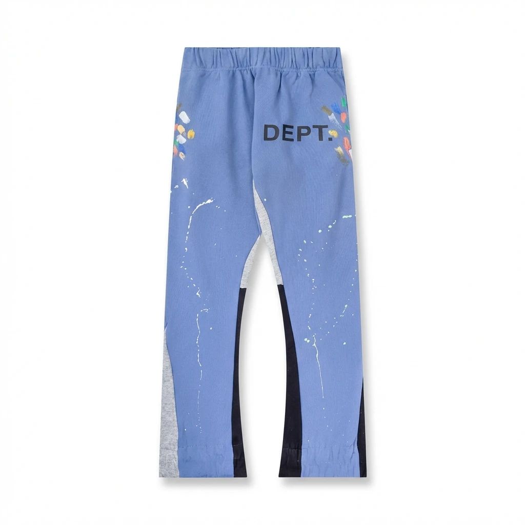 Gallery Dept Graffiti Style Blue Trousers