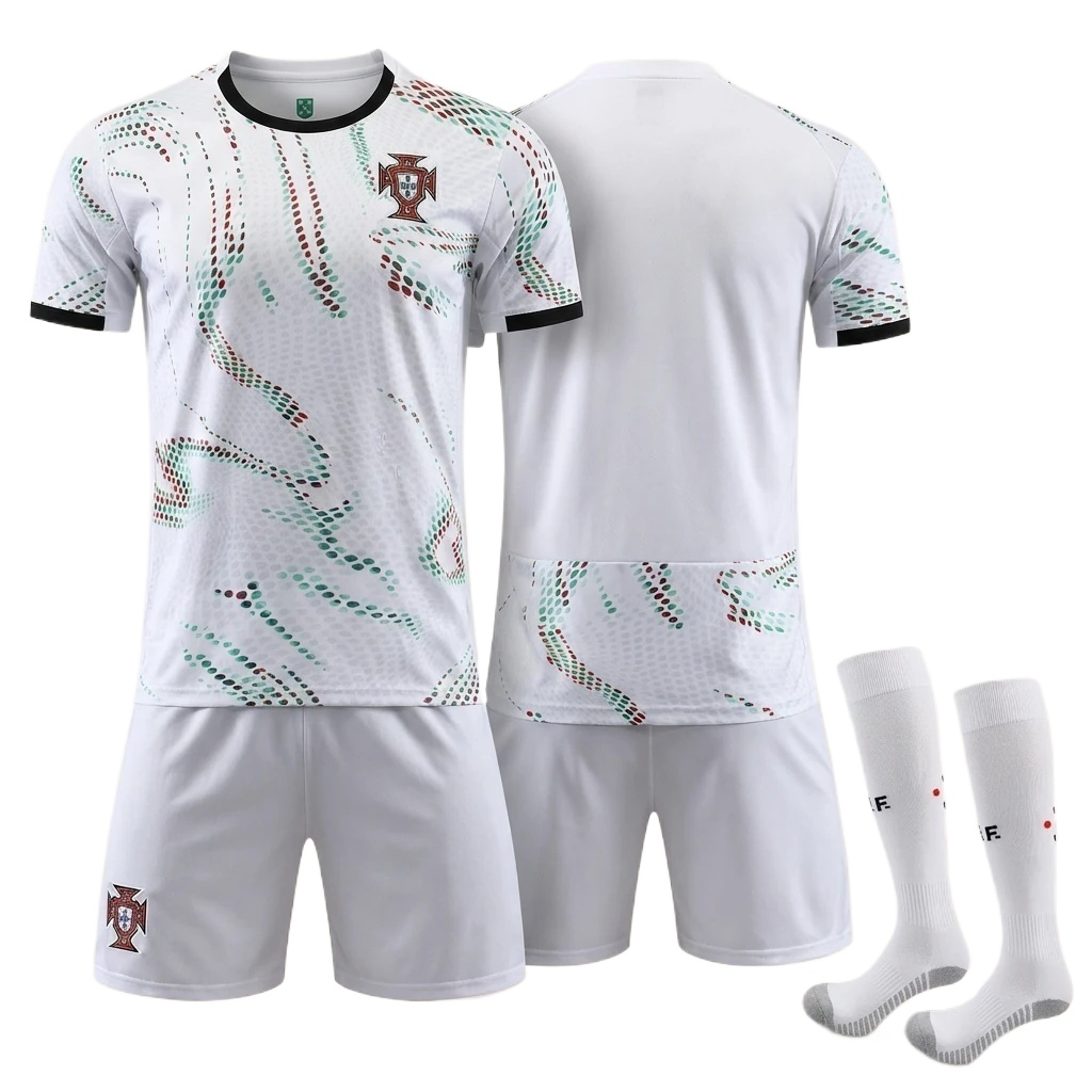 The trendy white of the Portuguese team uniform.