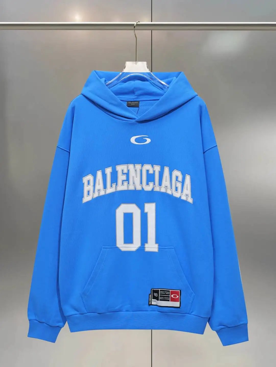 Balenciaga sporty blue sweatshirt