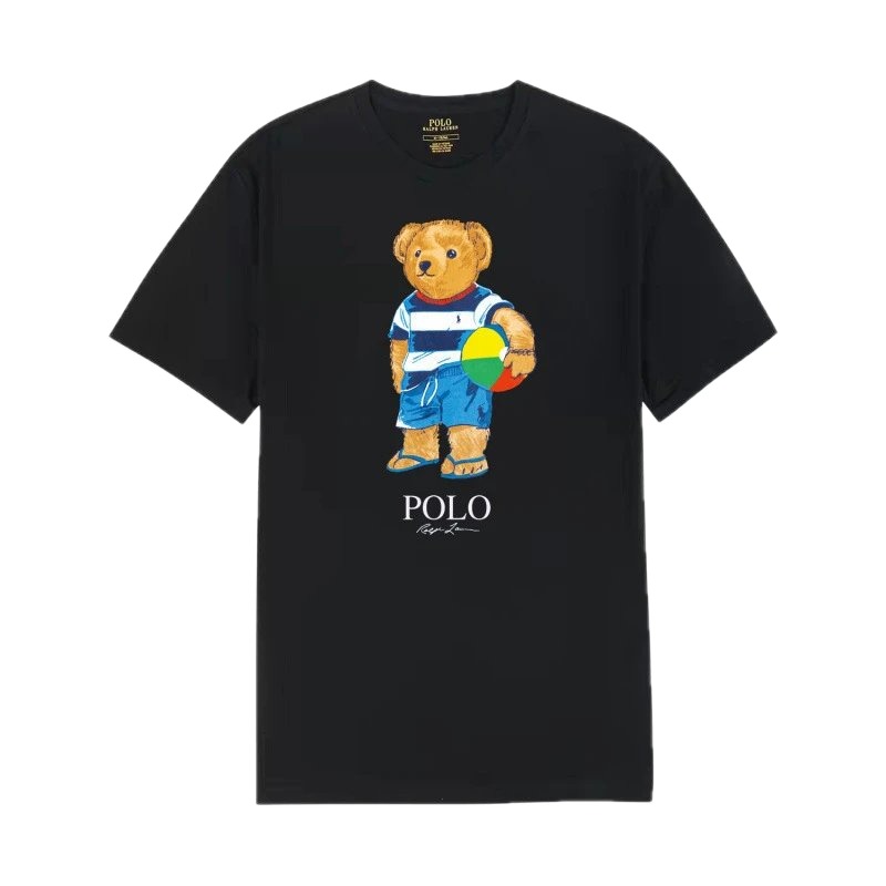 Ralph Lauren bear - style black T - shirt