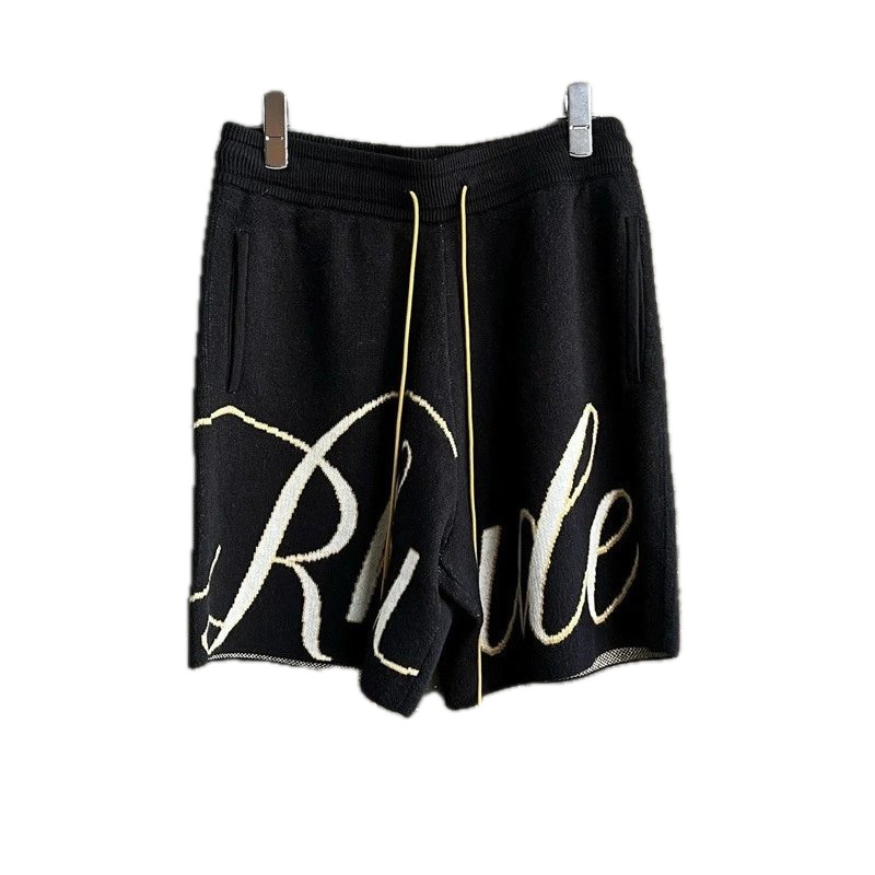 RHUDE Alphabet Wind Black Shorts