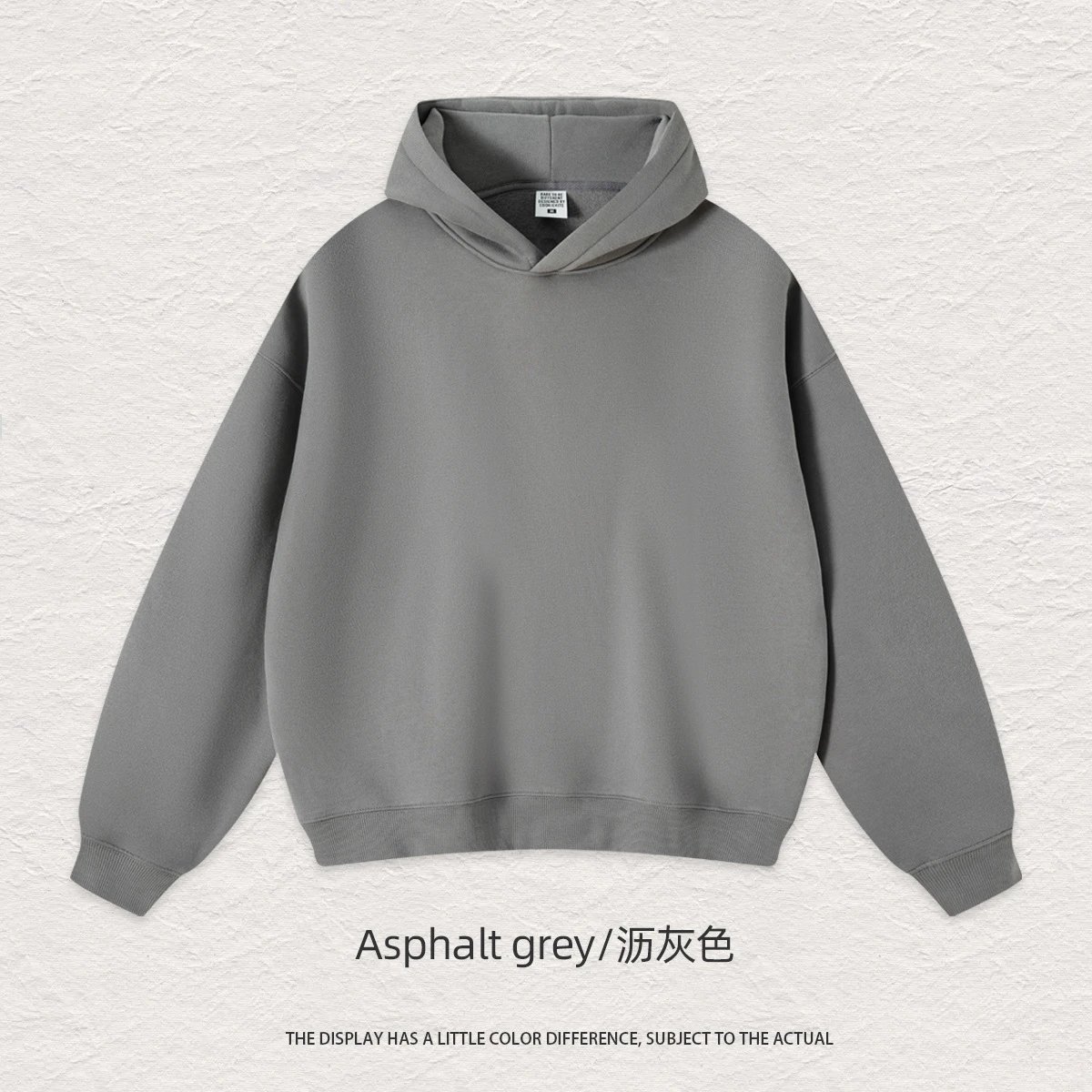 Travel Blank pullover hoodie Black Minimal A with Modern Look