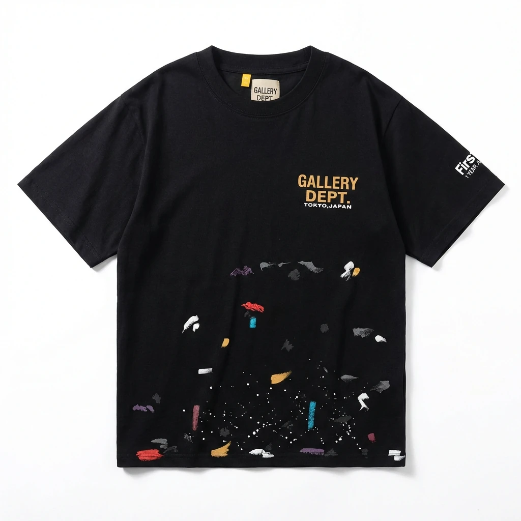 Gallery Dept Graffiti Style Black T-shirt