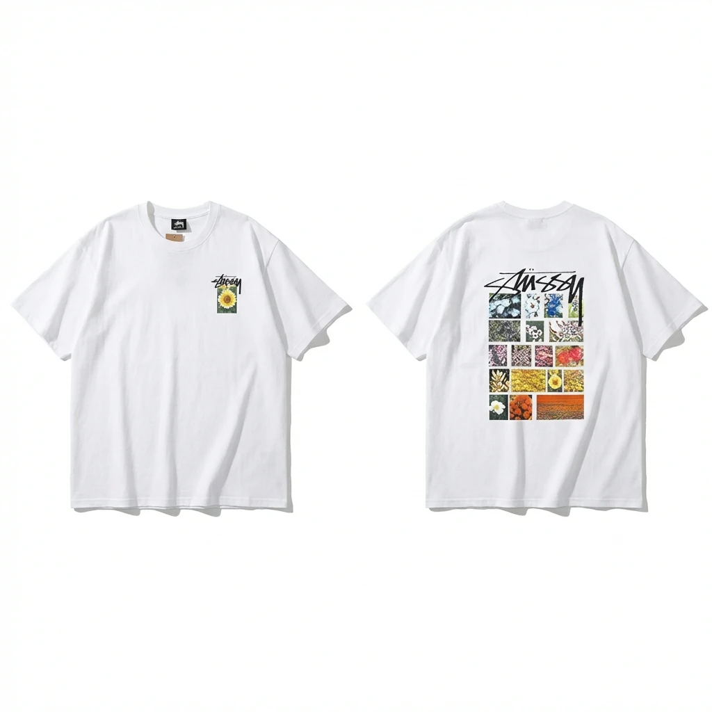 Stussy Floral Series White T-shirt