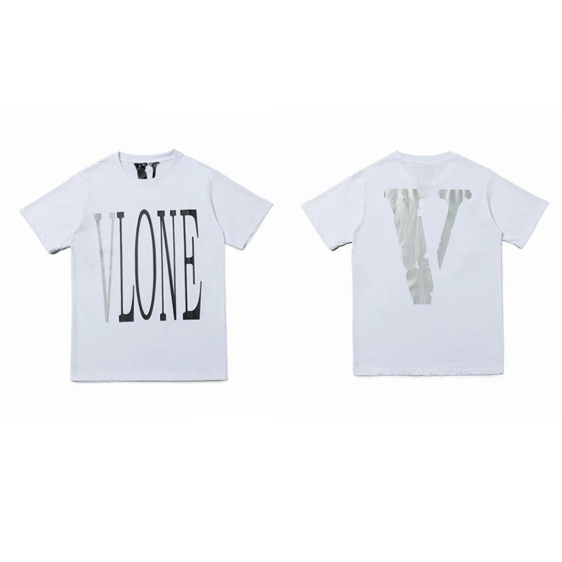 Vlone Patterned Logo T-shirt Black Purple Vlone with Signature Styling