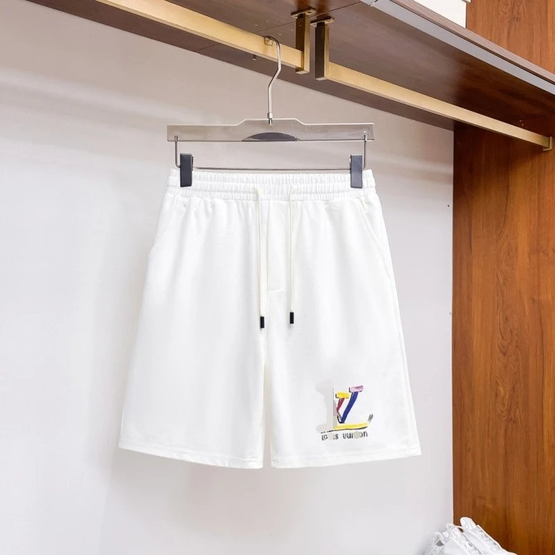 Louis Vuitton Colorful Print Casual Style White Shorts