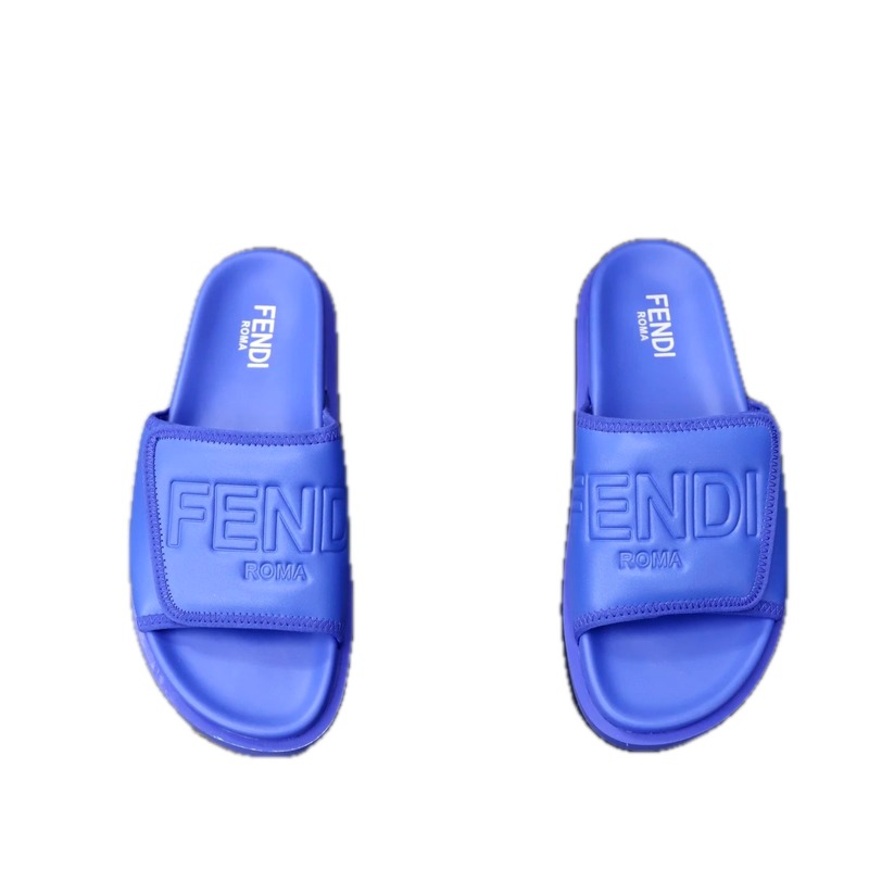 Fendi Roma Trendy Style Purple Slides