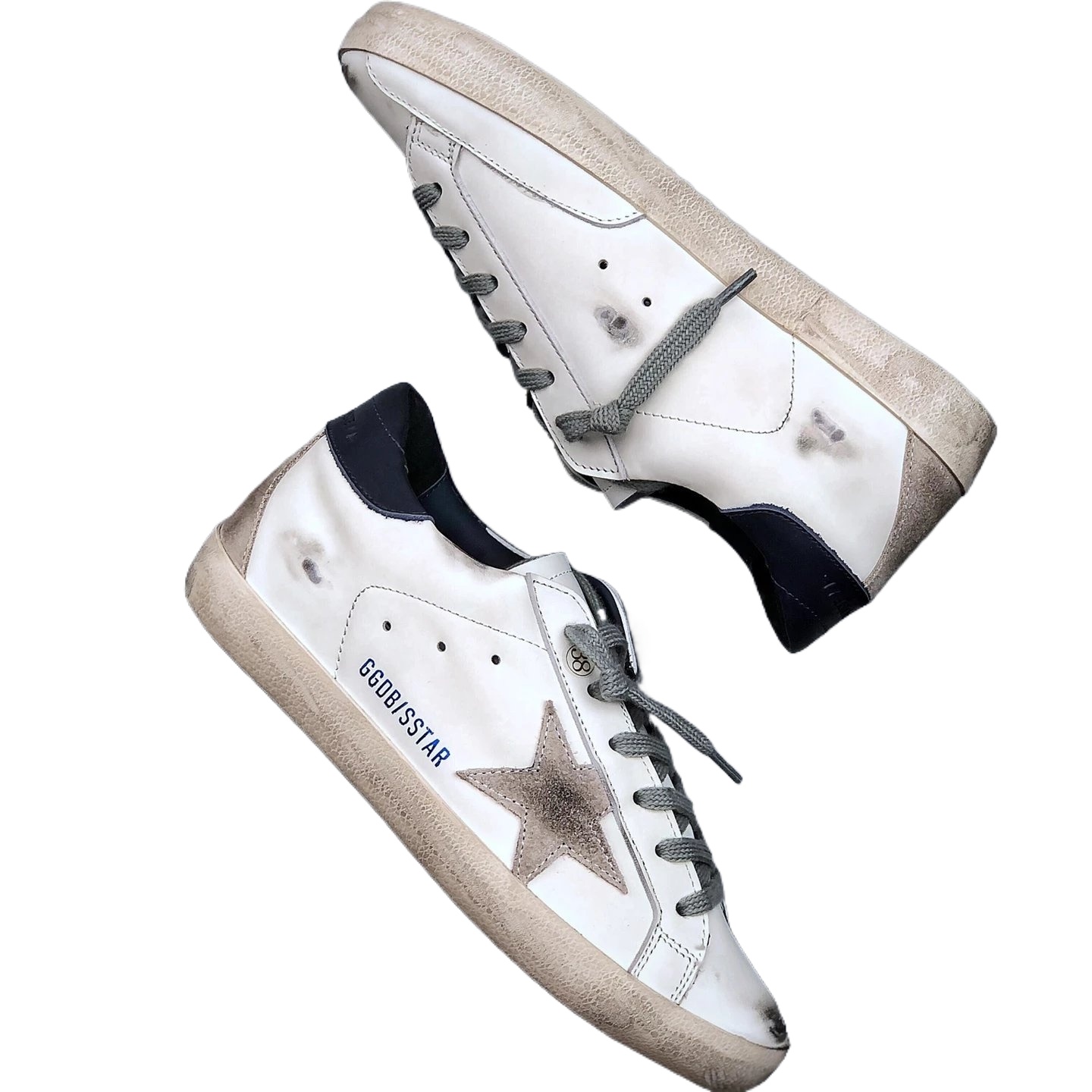 Golden Goose Dirty Style White Shoes