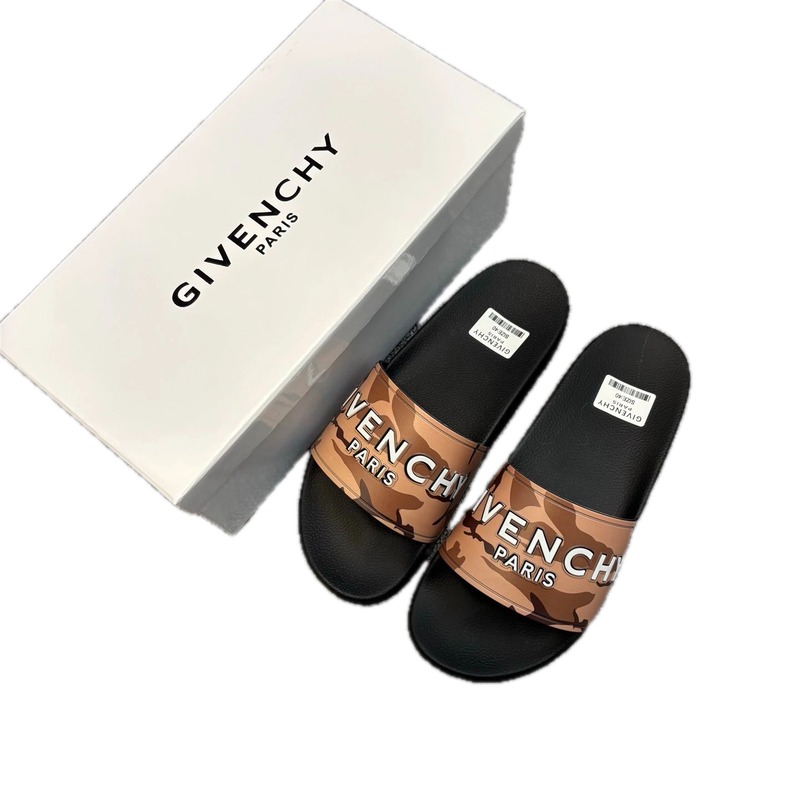 Givenchy Alphabet Collection Trendy Camouflage Slide Slippers