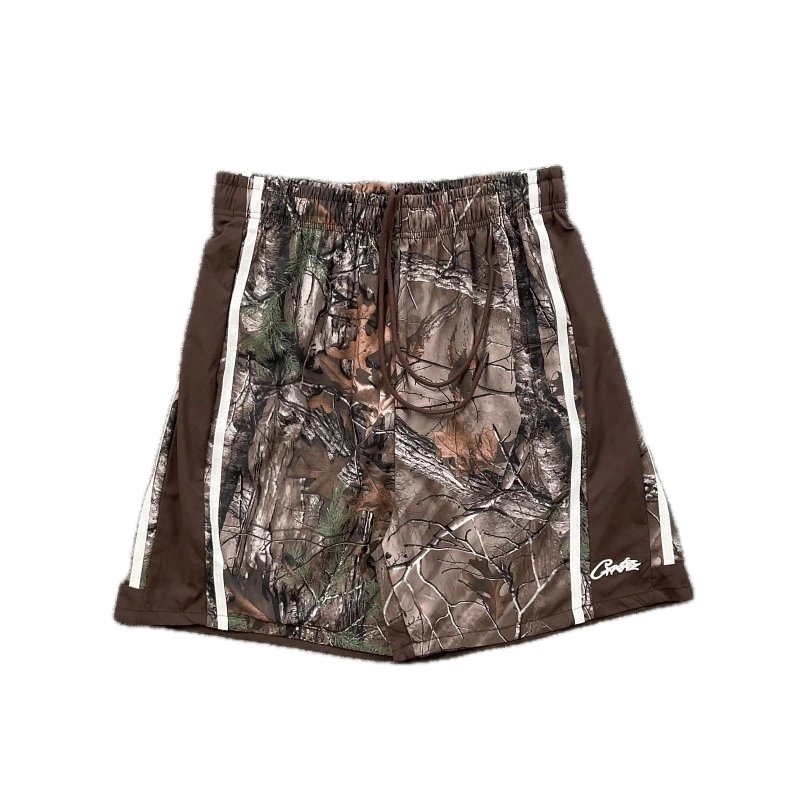 Corteiz Tree Camo Street Style Color-block Shorts