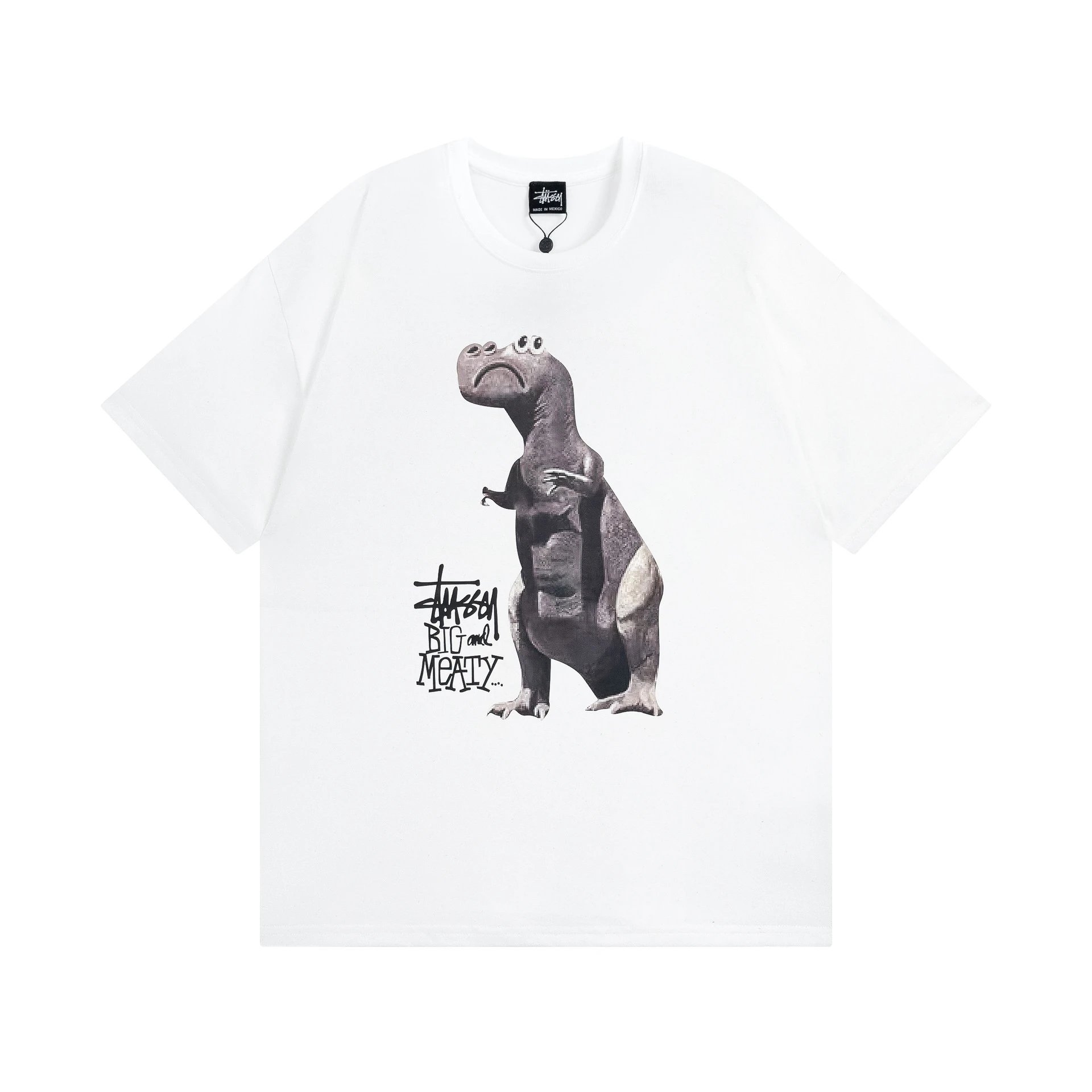 Stussy White Spider Graphic T-Shirt Color Pop Logo