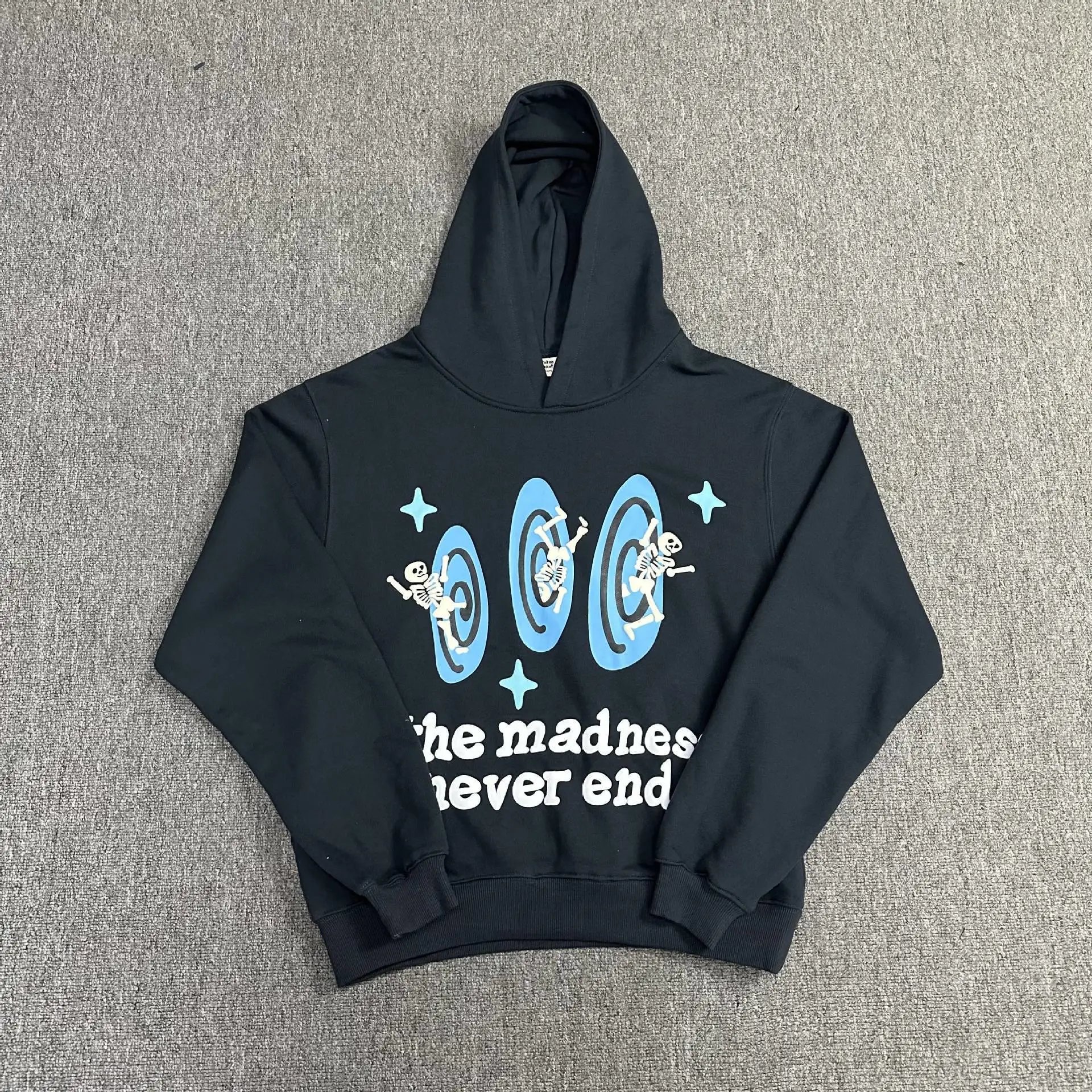 Broken Hearts Style H209 Skull Graphic Hoodie Statement Graphic