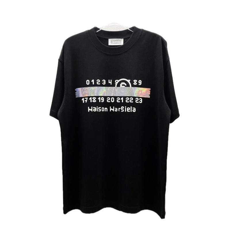 Maison Margiela Digital Trendy Black T-Shirt
