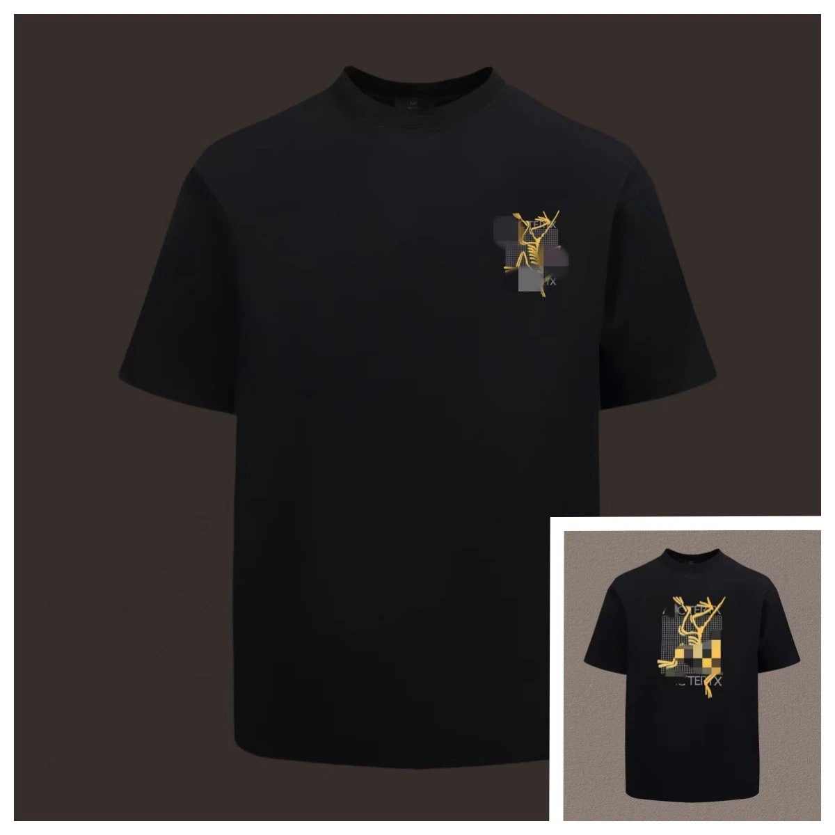Arc'teryx Printed Functional Style Black Short Sleeve T-Shirt