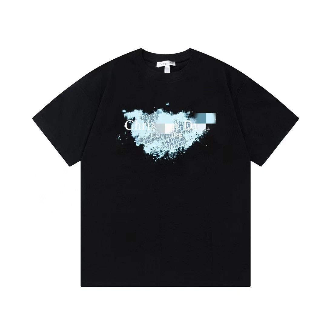 Dior Vintage Gradient Monogram Black Short-sleeve T-shirt